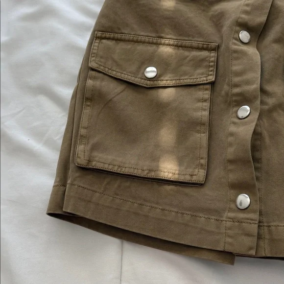 Staud Khaki Tamara Rosemary Utility Skort Size 0 (Mislabeled 6)